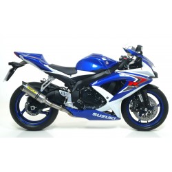 ARROW THUNDER FULL EXHAUST SYSTEM SUZUKI GSX-R 600 2008-2010, TITANIUM/CARBON, DEKAT