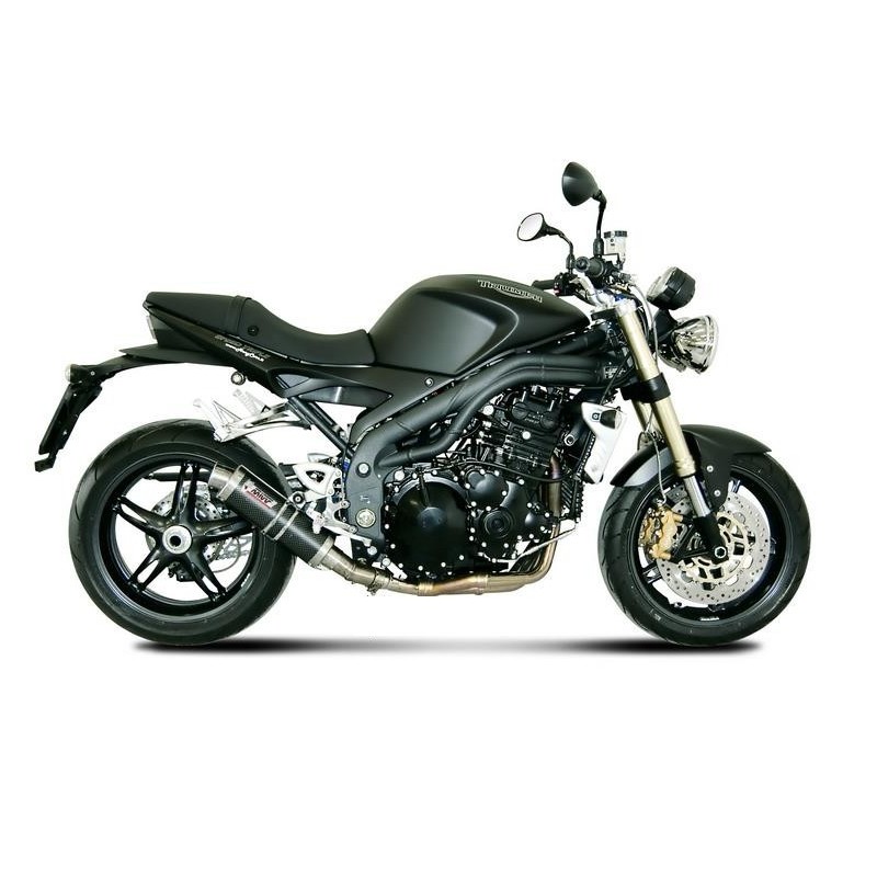 TERMINALE MIVV GP PER TRIUMPH SPEED TRIPLE 2007-2010, DEKAT CARBONIO PASSAGGIO BASSO