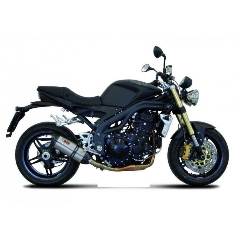 EXHAUST MIVV SUONO PER TRIUMPH SPEED TRIPLE 2007-2010, DEKAT STEEL/CARBON