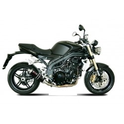 TERMINALE MIVV GP TRIUMPH SPEED TRIPLE 2007-2010, DEKAT BLACK PASSAGGIO BASSO