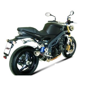 TERMINALE MIVV GP TRIUMPH SPEED TRIPLE 2007-2010, DEKAT BLACK PASSAGGIO BASSO