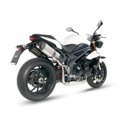 COPPIA TERMINALI MIVV SUONO TRIUMPH SPEED TRIPLE 1050 2011-2015, OMOLOGATI ACCIAIO/CARBONIO