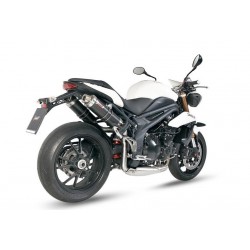 COPPIA TERMINALI MIVV GP TRIUMPH SPEED TRIPLE 1050 2011-2015, OMOLOGATI CARBONIO