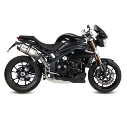 COPPIA TERMINALI MIVV SPEED EDGE TRIUMPH SPEED TRIPLE 1050 2011-2015, OMOLOGATI ACCIAIO/CARBONIO