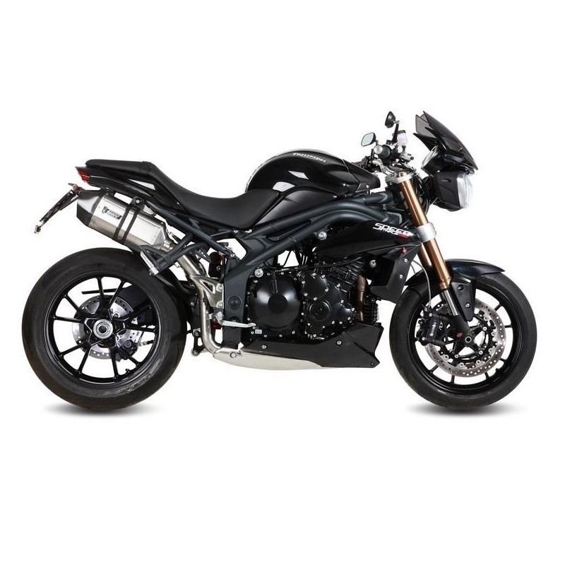 COPPIA TERMINALI MIVV SPEED EDGE TRIUMPH SPEED TRIPLE 1050 2011-2015, OMOLOGATI ACCIAIO/CARBONIO