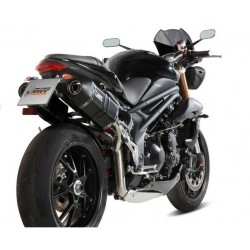 COPPIA TERMINALI MIVV SPEED EDGE TRIUMPH SPEED TRIPLE 1050 2011-2015, OMOLOGATI BLACK