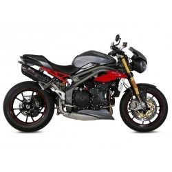 COPPIA TERMINALI MIVV SUONO PER TRIUMPH SPEED TRIPLE R 2016-2018, OMOLOGATI BLACK