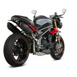 COPPIA TERMINALI MIVV SUONO PER TRIUMPH SPEED TRIPLE R 2016-2018, OMOLOGATI BLACK