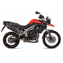 TERMINALE MIVV SUONO TRIUMPH TIGER 800 2011-2014, OMOLOGATO BLACK/CARBONIO