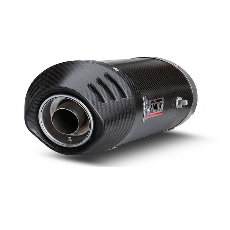 COPPIA TERMINALI MIVV OVALE YAMAHA FZ6/FAZER, FZ6 S2/FAZER S2, OMOLOGATI CARBONIO