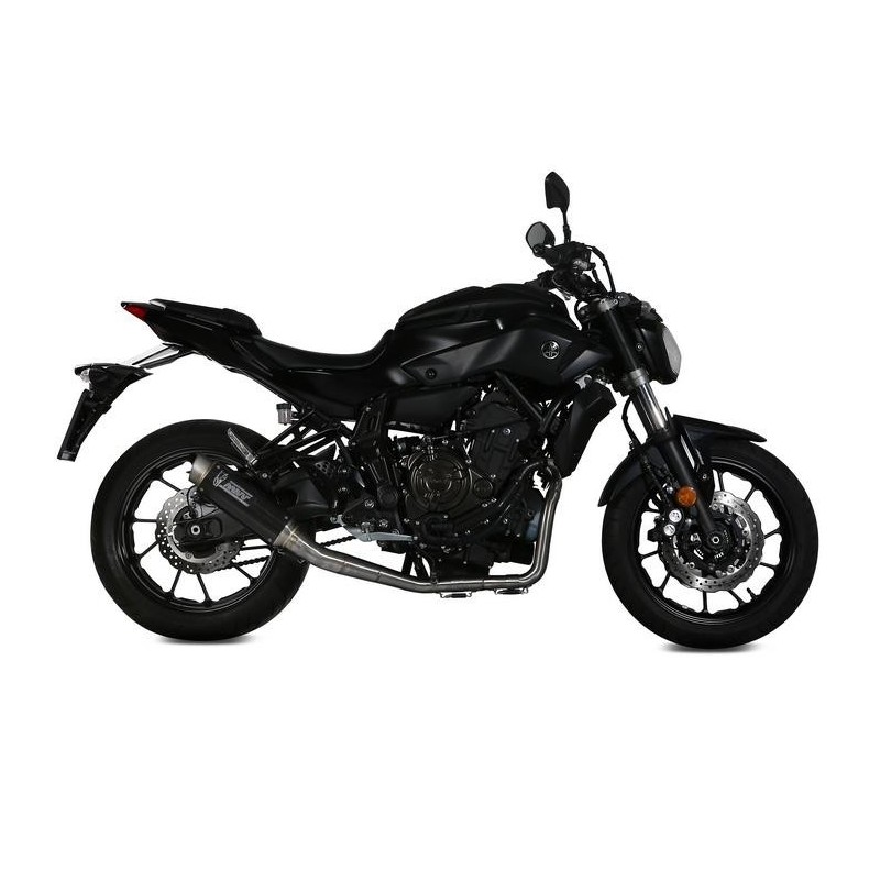IMPIANTO DI SCARICO COMPLETO MIVV GP PRO YAMAHA MT-07 2014-2020, DEKAT CARBONIO PASSAGGIO ALTO