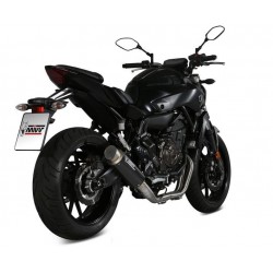 IMPIANTO DI SCARICO COMPLETO MIVV GP PRO PER YAMAHA MT-07 2014-2020, DEKAT CARBONIO PASSAGGIO ALTO