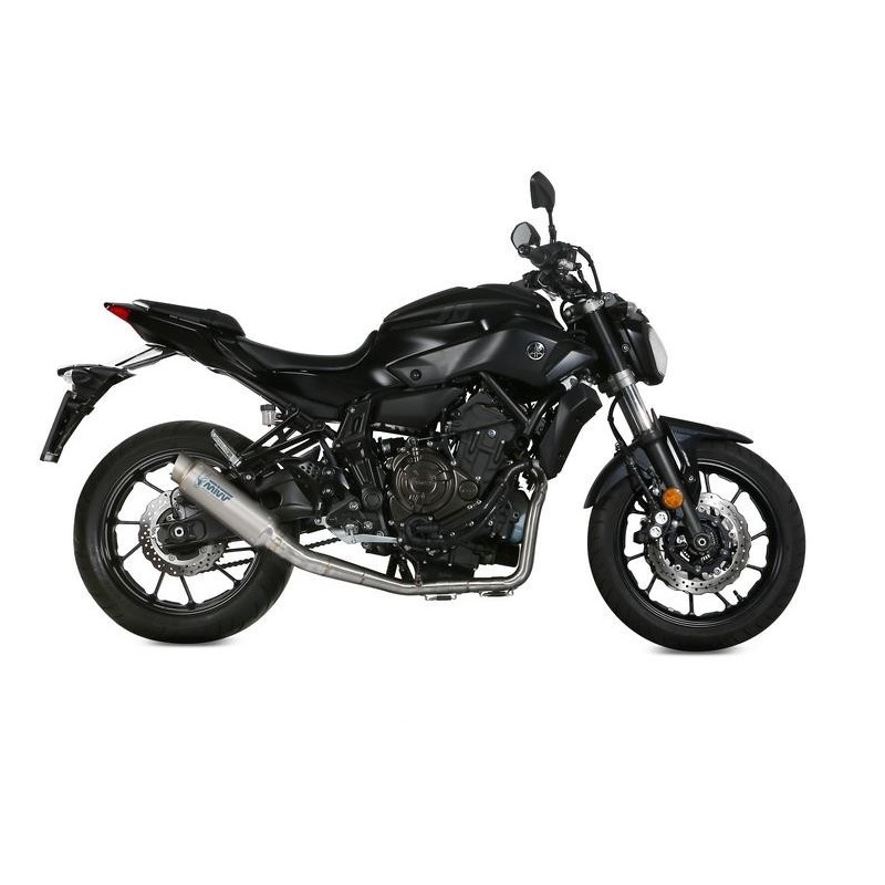 IMPIANTO DI SCARICO COMPLETO MIVV GP PRO YAMAHA MT-07 2014-2020, DEKAT TITANIO PASSAGGIO ALTO
