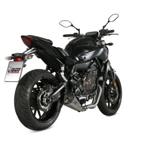 IMPIANTO DI SCARICO COMPLETO MIVV DELTA RACE YAMAHA MT-07 2014-2020, DEKAT ACCIAIO/CARBONIO