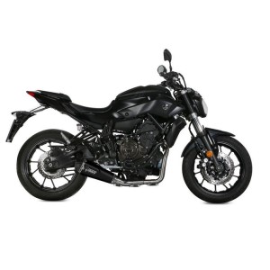 IMPIANTO DI SCARICO COMPLETO MIVV DELTA RACE YAMAHA MT-07 2014-2020, DEKAT BLACK/CARBONIO