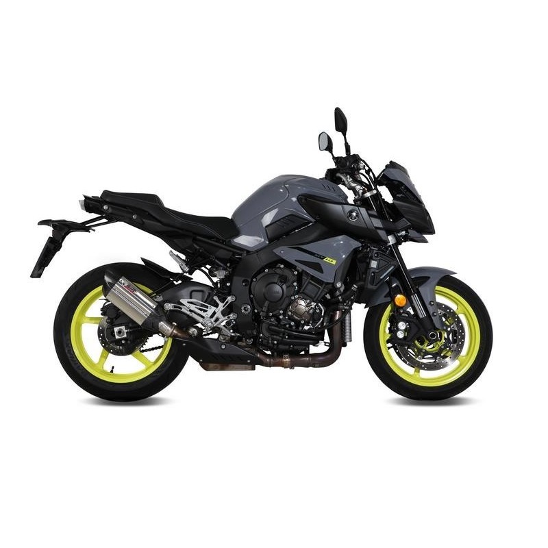 EXHAUST MIVV SUONO FOR YAMAHA MT-10 2016-2020, APPROVED STEEL/CARBON