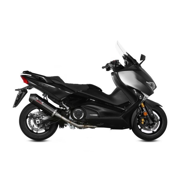 IMPIANTO DI SCARICO COMPLETO MIVV OVALE YAMAHA T-MAX 530 2017-2019, DEKAT BLACK