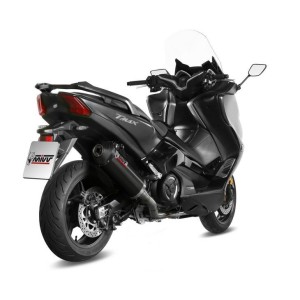 COMPLETE EXHAUST SYSTEM MIVV OVAL YAMAHA T-MAX 530 2017-2019, DEKAT BLACK