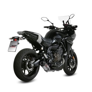 IMPIANTO DI SCARICO COMPLETO MIVV OVALE YAMAHA TRACER 700 2016-2019, DEKAT TITANIO/CARBONIO
