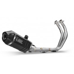 COMPLETE EXHAUST SYSTEM MIVV SPEED EDGE FOR YAMAHA TRACER 700 2016-2019, DEKAT BLACK/CARBON