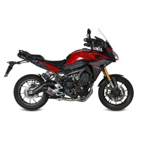 IMPIANTO DI SCARICO COMPLETO MIVV OVALE YAMAHA TRACER 900 2015-2020, DEKAT TITANIO/CARBONIO