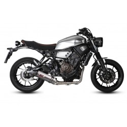 IMPIANTO DI SCARICO COMPLETO MIVV OVALE YAMAHA XSR 700 2016-2020, DEKAT TITANIO/CARBONIO