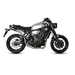 IMPIANTO DI SCARICO COMPLETO MIVV GHIBLI YAMAHA XSR 700 2016-2020, DEKAT BLACK PASSAGGIO ALTO