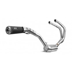 COMPLETE EXHAUST SYSTEM MIVV GHIBLI FOR YAMAHA XSR 700 2016-2020, DEKAT BLACK HIGH PASS