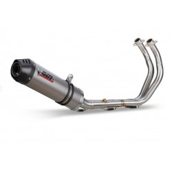 COMPLETE EXHAUST SYSTEM MIVV OVAL FOR YAMAHA XSR 900 2016-2020, DEKAT TITANIUM/CARBON