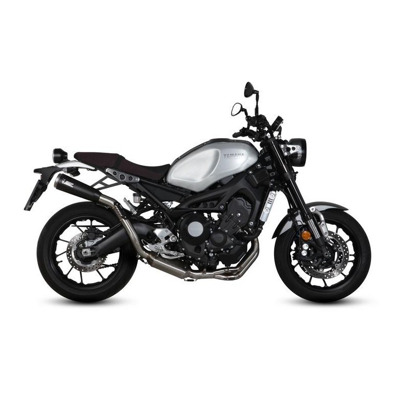 IMPIANTO DI SCARICO COMPLETO MIVV GHIBLI PER YAMAHA XSR 900 2016-2020, DEKAT BLACK PASSAGGIO ALTO