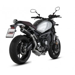 IMPIANTO DI SCARICO COMPLETO MIVV GHIBLI YAMAHA XSR 900 2016-2020, DEKAT BLACK PASSAGGIO ALTO