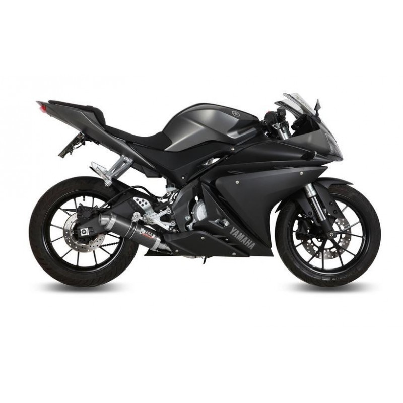 IMPIANTO DI SCARICO COMPLETO MIVV GP YAMAHA YZF-R 125 2014-2018, DEKAT CARBONIO