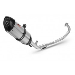 COMPLETE EXHAUST SYSTEM MIVV SUONO FOR YAMAHA YZF-R 125 2014-2018, DEKAT STEEL/CARBON