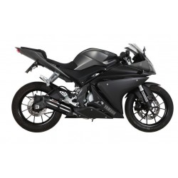 COMPLETE EXHAUST SYSTEM MIVV SUONO FOR YAMAHA YZF-R 125 2014-2018, DEKAT BLACK/CARBON