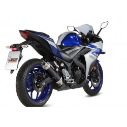 EXHAUST MIVV GP YAMAHA YZF-R3 2015-2018, APPROVED CARBON