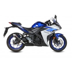 EXHAUST MIVV GP YAMAHA YZF-R3 2015-2018, APPROVED BLACK