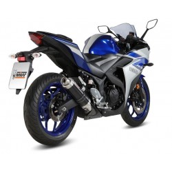 EXHAUST MIVV GP YAMAHA YZF-R3 2015-2018, APPROVED BLACK