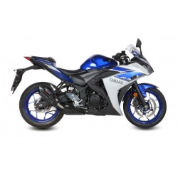 TERMINALE MIVV SUONO YAMAHA YZF-R3 2015-2018, OMOLOGATO BLACK/CARBONIO