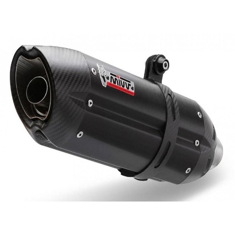 TERMINALE MIVV SUONO YAMAHA R6 2006-2016, OMOLOGATO BLACK/CARBONIO