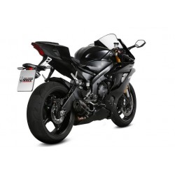 TERMINALE MIVV SUONO PER YAMAHA R6 2017-2020, OMOLOGATO BLACK/CARBONIO