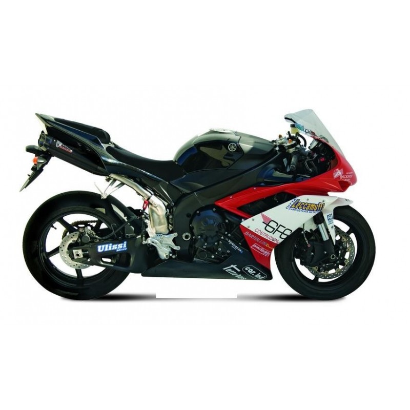 COPPIA TERMINALI MIVV SUONO YAMAHA R1 2007-2008, OMOLOGATI BLACK