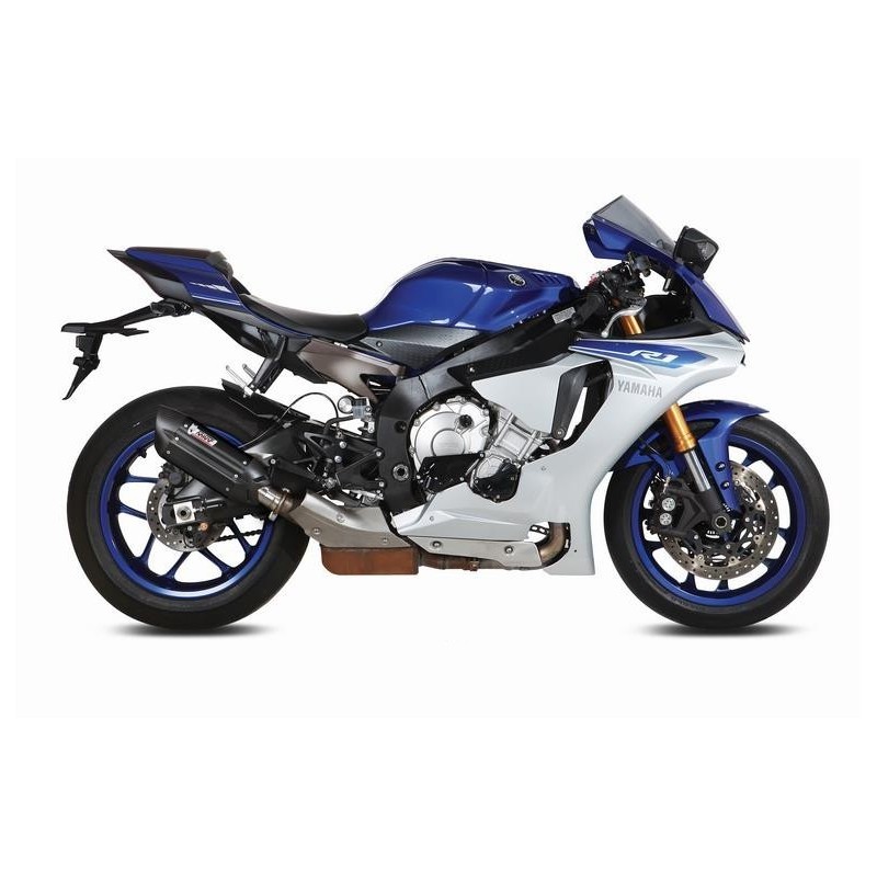 TERMINALE MIVV SUONO YAMAHA R1 2015-2019, OMOLOGATO BLACK/CARBONIO