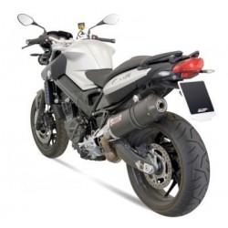 TERMINALE MIVV OVALE BMW F 800 R 2009-2019, OMOLOGATO CARBONIO