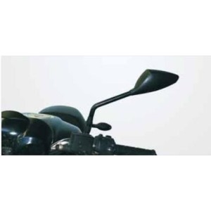 PAIR OF FAR UNIVERSAL REAR-VIEW MIRRORS FOR NAKED MOTORCYCLES, BLACK