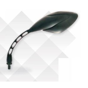 PAIR OF FAR UNIVERSAL REAR-VIEW MIRRORS FOR NAKED MOTORCYCLES, BLACK