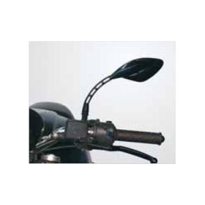 PAIR OF FAR UNIVERSAL REAR-VIEW MIRRORS FOR NAKED MOTORCYCLES, BLACK