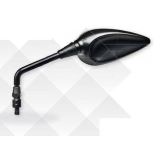 PAIR OF FAR UNIVERSAL REAR-VIEW MIRRORS FOR NAKED MOTORCYCLES, BLACK