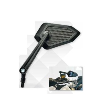 PAAR UNIVERSALER FERNSPIEGEL FÜR NACKTE MOTORRÄDER, SCHWARZ