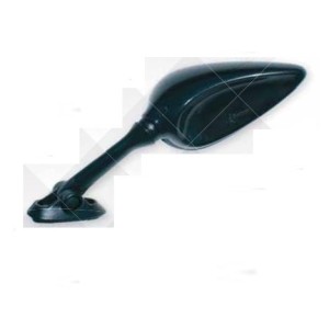 PAIR OF UNIVERSAL REAR VIEW MIRRORS FOR MOTORCYCLE FAIRINGS, CARBON LOOK APPROVED