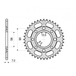 STEEL REAR SPROCKET FOR 428 CHAIN HONDA CBR 125 R 2011-2018